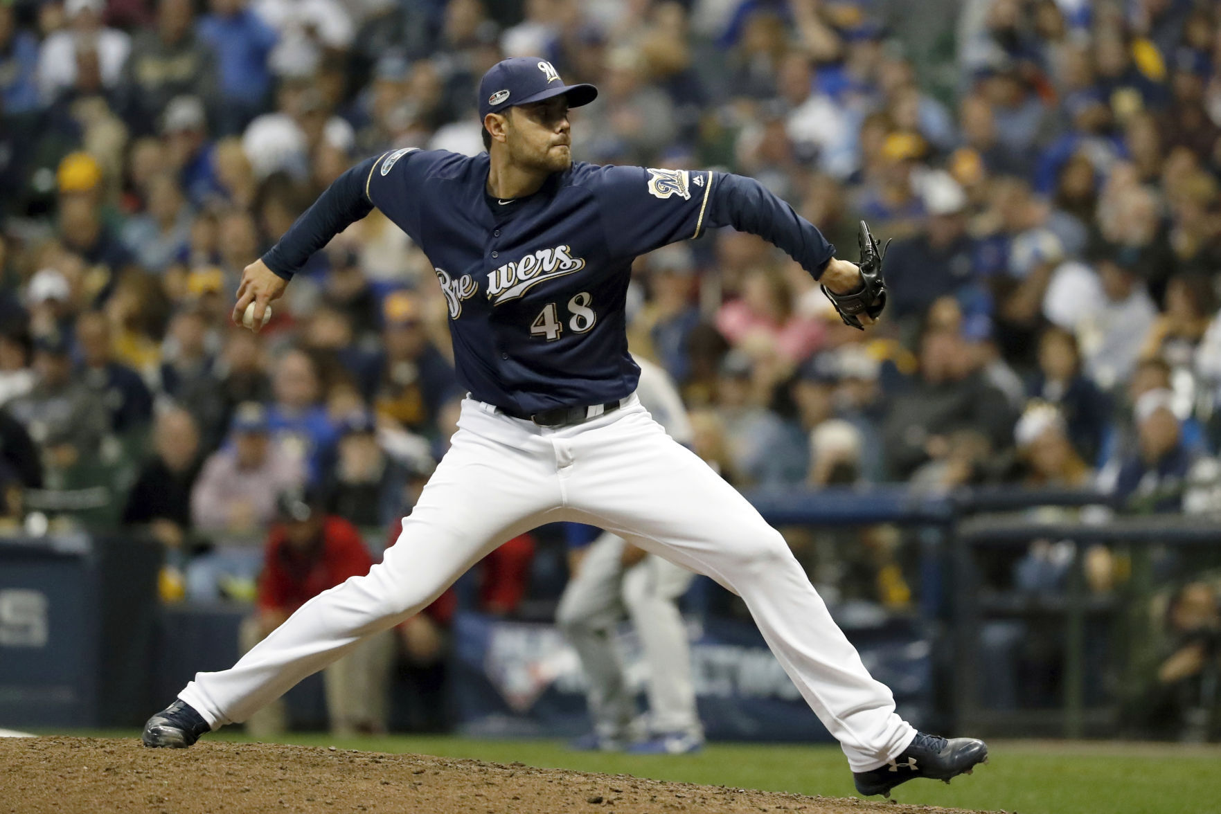 Joakim Soria - Brewers vs. Dodgers 2018 NLCS Game 1